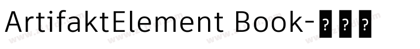 ArtifaktElement Book字体转换